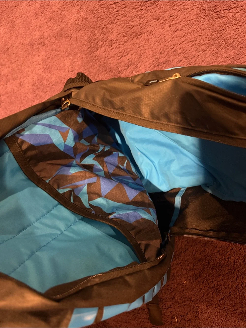 Nike Black and Blue Max Air Backpack